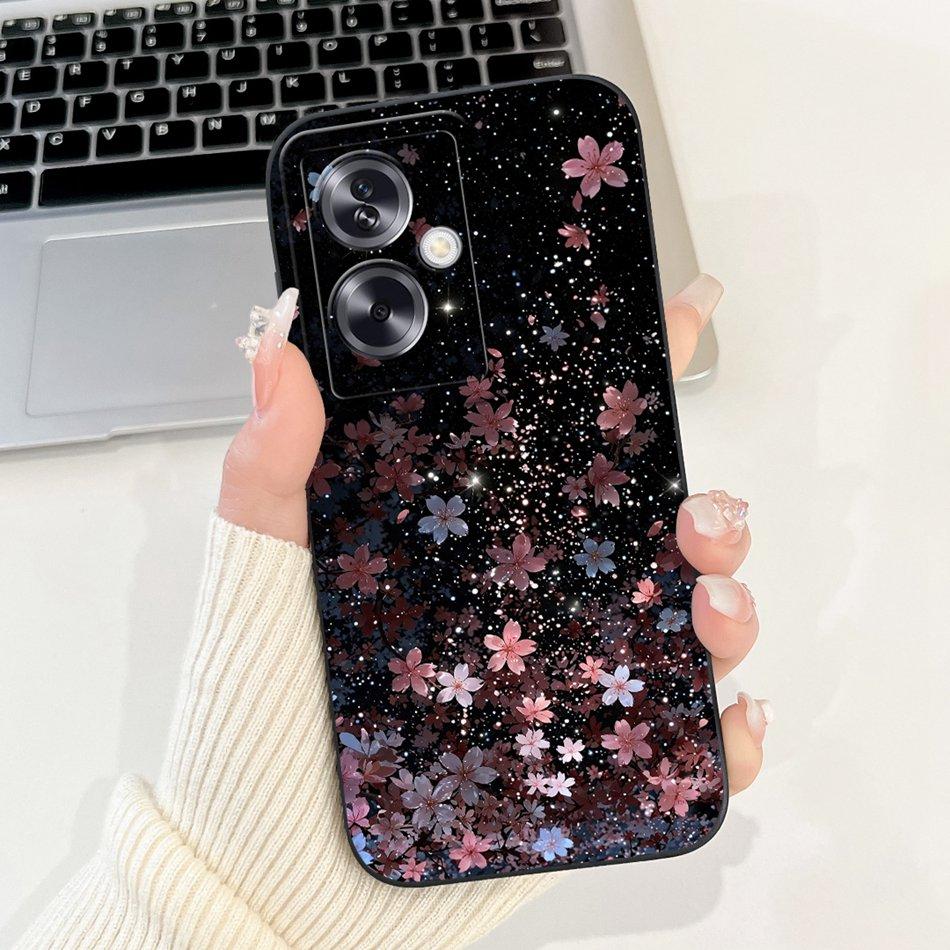 For OPPO A79 5G Beautiful Bow Rose Painting Phone Case For Oppo A79 5G CPH2553 CPH2557 Shockproof Soft Silicone Cases