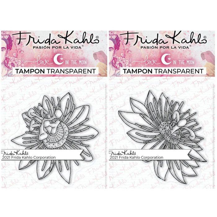 2 Clear Stamps - Passionflower 1 + Passionflower 3 - 9.5 X 6.5 Cm