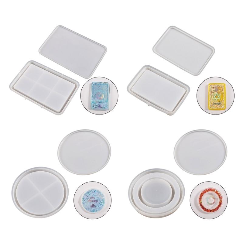 Photo Frame Silicone Mold Quicksand Crystal Epoxy Molds Resin Casting Pendant Mould DIY Craft Handmade Table Decoration