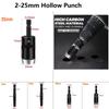 1/5pcs Leather Craft Hollow Hole Punches Hex Shank Adapter Hollow Punch For Drill Cardboard Leather Belt Leather Hole Punching