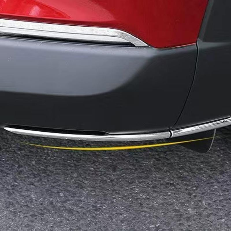 

For Mazda CX-30 CX30 Steel Front/Rear Edge Corner Guard Decoration Strip Car Bumper Anti-olision Sticker 6pcs