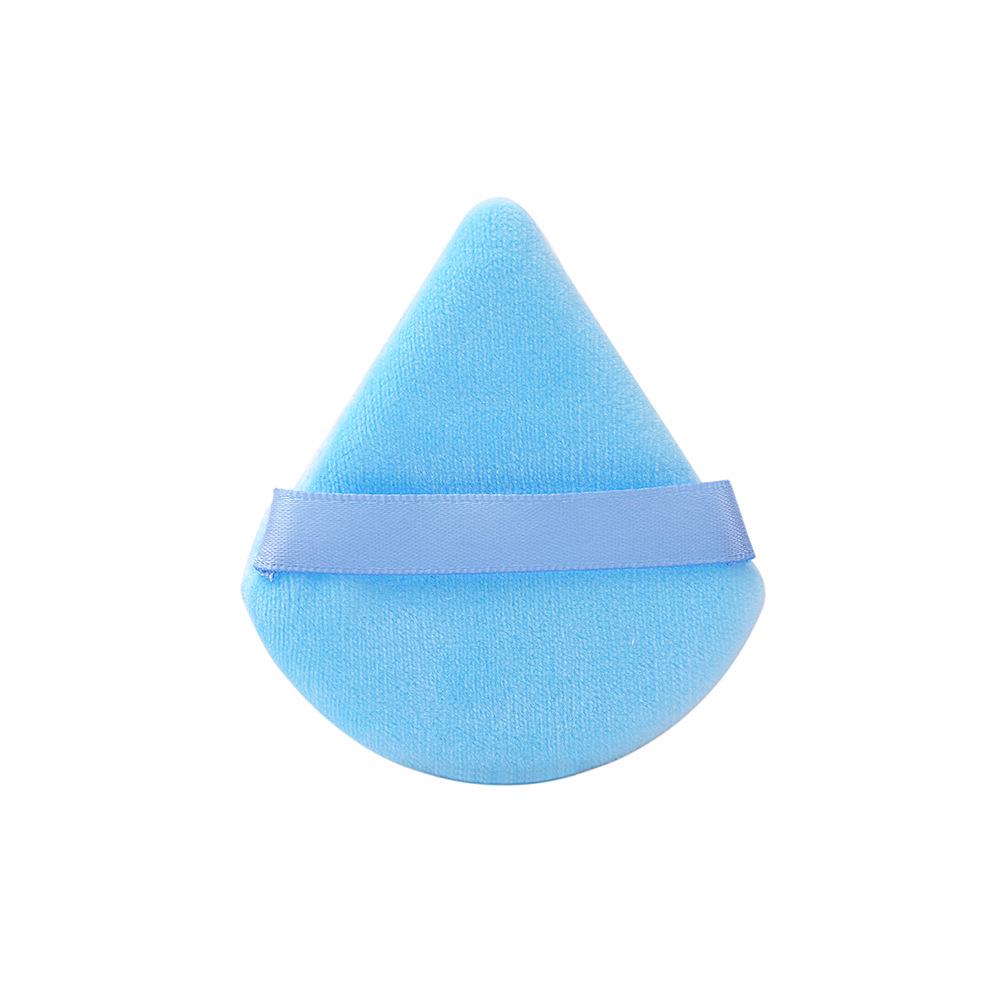 Imported Triangle Velour Powder Puff - Velvet Sponge Makeup Setting Cushion