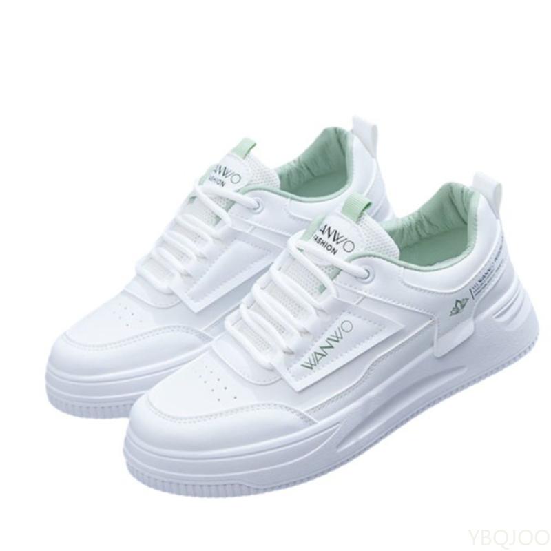 Ladies Casual Fresh Sneakers Trendy Outdoor Running Shoe Versatile Lace Up White Shoes Fashion Comfortable Women's Shoes Mujer