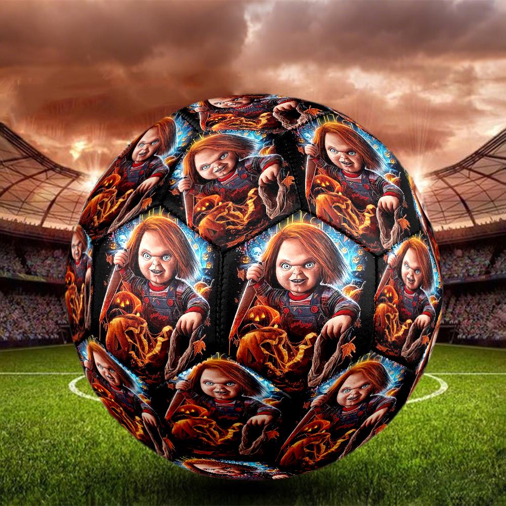 Chucky Theme Size 5 Soccer Ball, Suitable for Both Indoor and Outdoor Matches, a Gift Suitable for Everyone.