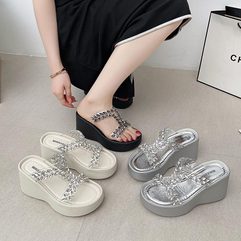 Fashion Slippers Casual Women's Shoes With Platform Slides Pantofle Luxury Soft Summer 2025 Fashion  Shoes Women Slippers Casual Pantofl