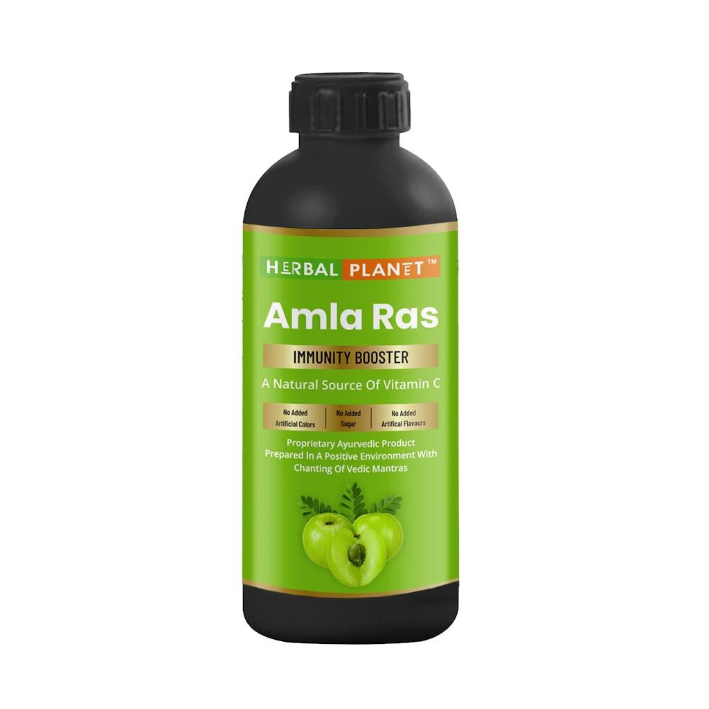 Herbal Planet Natural Herbal Amla Ras Helps In Immunity Health Of Hair | 500ml 1.1lbs