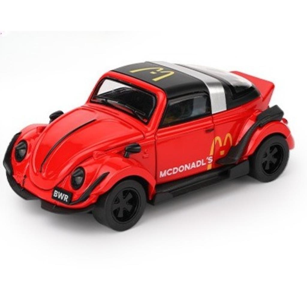 1/32 Scale Volkswagen Beetle Alloy Die-cast Car Model Simulation Retro Classic Car Collection Ornaments Children's Toys Gifts