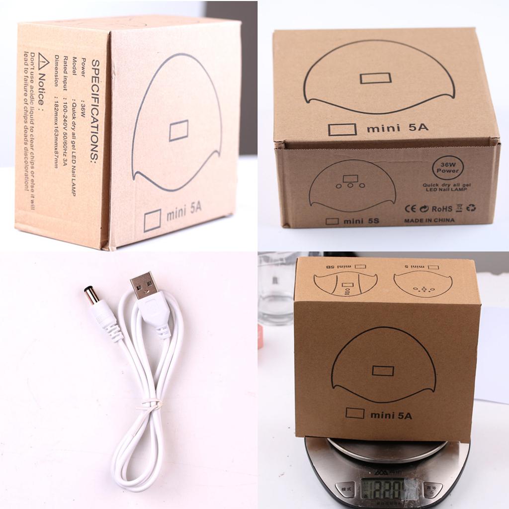 36W Fast Curing Mini UV LED Curing Light for Resin Crafting LED Light USB Charge