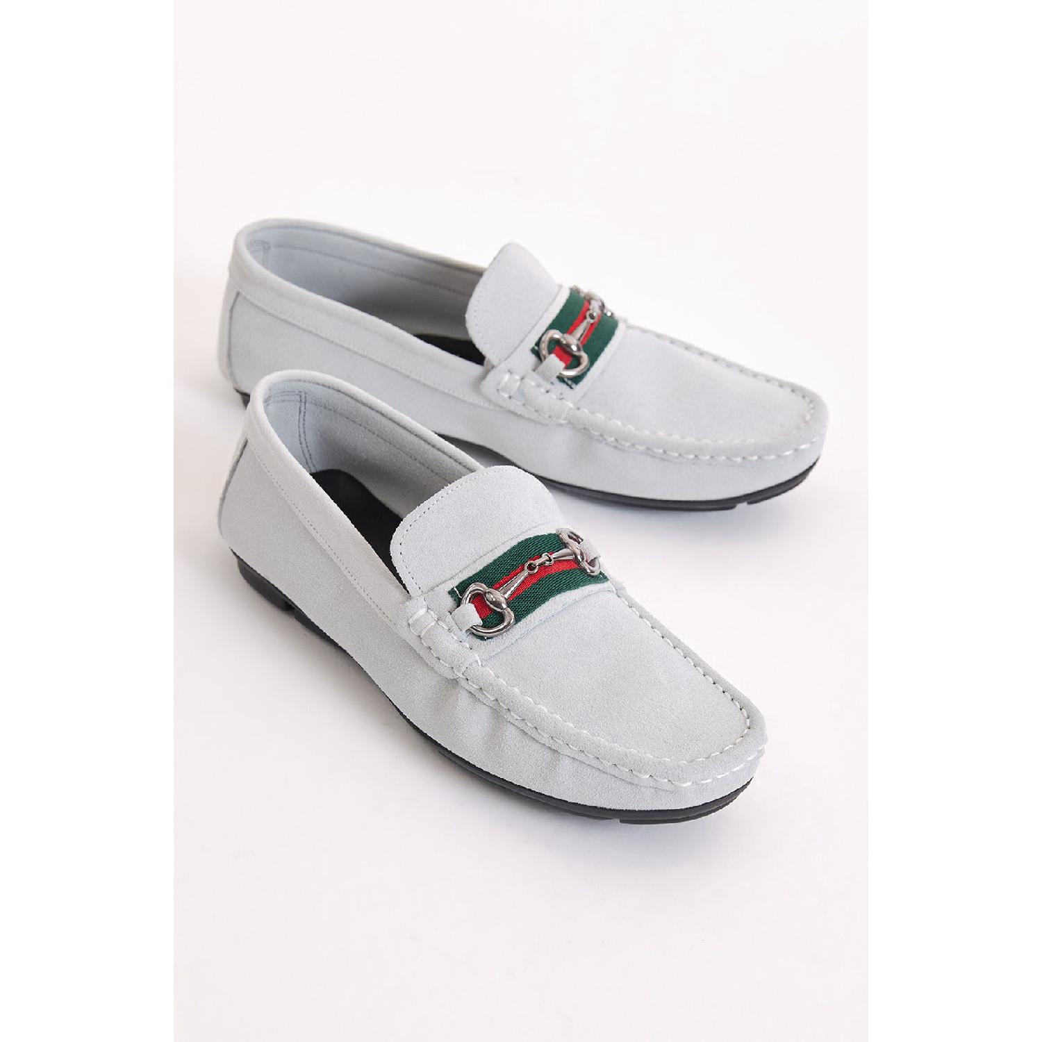 

Чоловічі замшеві лофери з натуральної шкіри білого кольору 41 білий