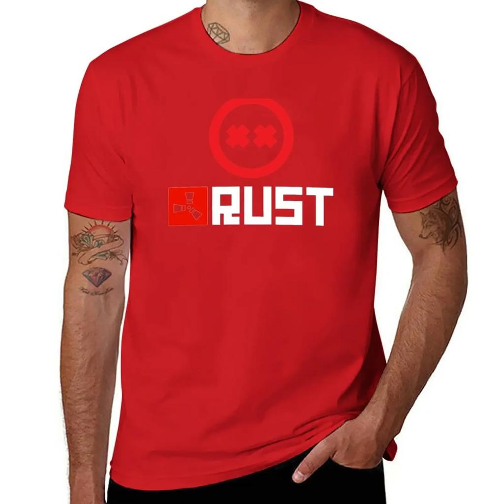 Rust Game Logo T-Shirt plain anime tops plain t shirts