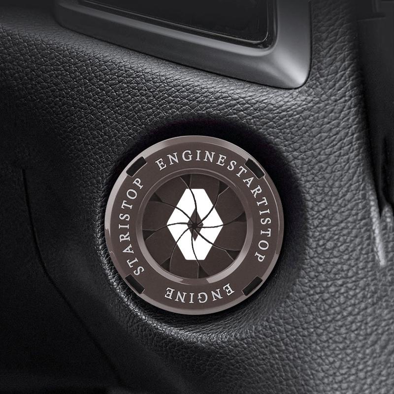 Car Ignition Button Decorative Ring Keyless Start Cover Z For Renault RS Clio Megane 2 3 4 Captur Trafic Twingo Scenic 2 Kadjar
