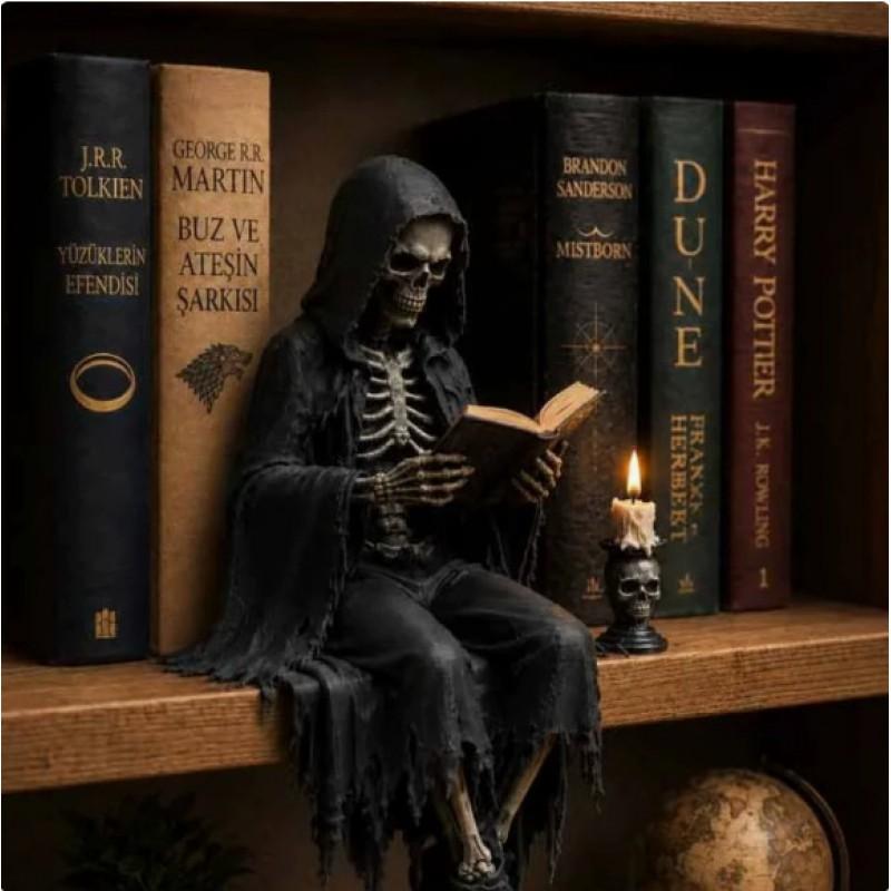 Ancient Chinese Scholar Cloak Figurine Resin Craft Halloween Decor Gift Friends Family
