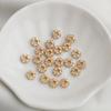 14K Gold Plated Zirconium Star Spacer Bead Necklace DIY Jewelry Accessory