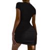 2026 Summer European & American Cross-border Women's V-neck Cut-out Bodycon Skirt