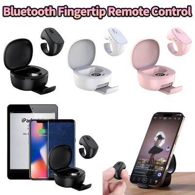 Scrolling Ring Bluetooth-Compatible 5.3 Wireless Camera Finger Shutter Multi-Function Remote Control Shutter Clicker for Travel