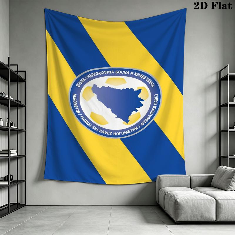 Bosnia and Herzegovina Wall Tapestry Aesthetic Wall Hanging Printed Fabric Blanket Decorative Tapestries for Bedroom Living Room Home Decor