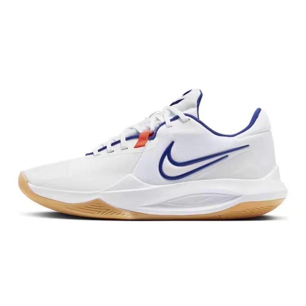Nike Precision 6 Desert Fragrance Slip Resistant Abrasion Resistant Low top Basketball Shoes Men's Pink Blue HV1796-141(Team348-)