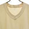 FRENCH ARMY 40s 50s vintage No sleeve V neck Best 46 beige Men's Used