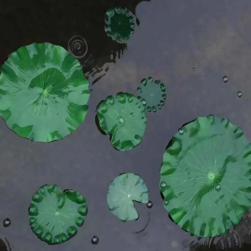 1 Pc Artificial Water Lily Lotus Leaf Without Flower For Floral Pond Garden Flower Artificial Flowers Decor Home Decor