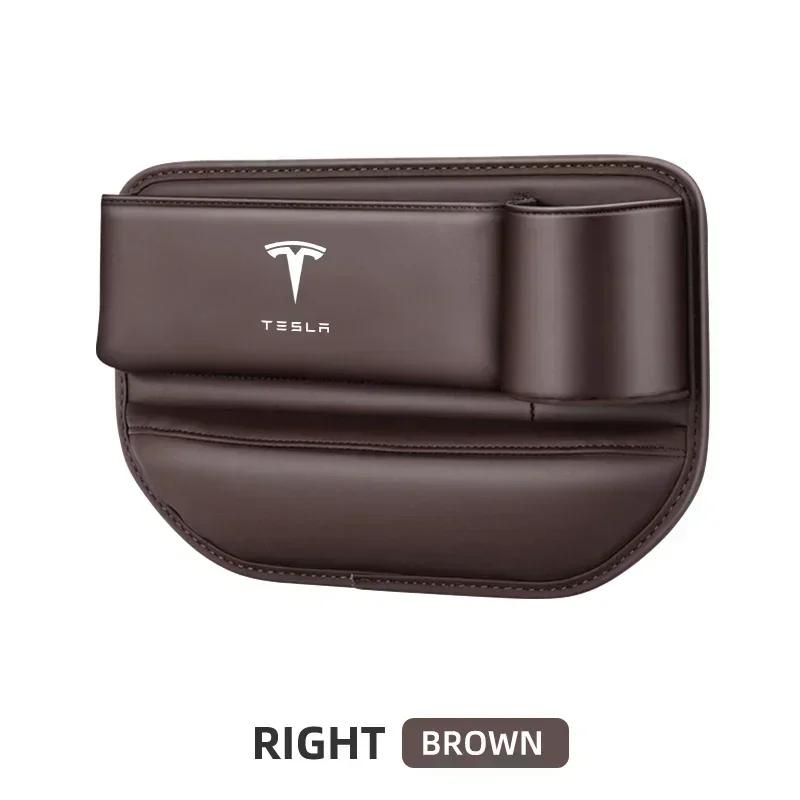 

Car Sticker Tesla Car Seat Gap Organizer PU Leather Multifunctional Box Accessories For Tesla Model 3 X S Y 2020 2021 2023 Decal For Tesla