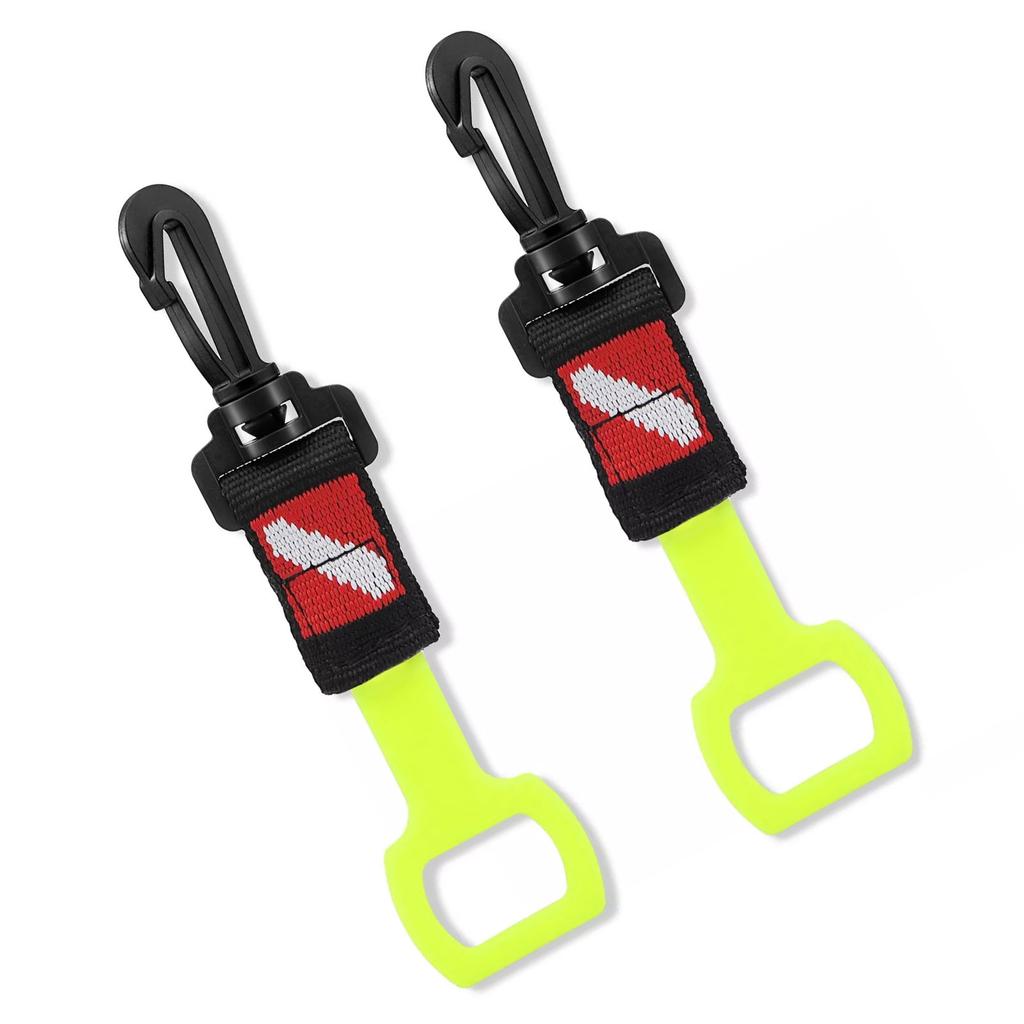 2 szt. Uchwyt na ustnik ośmiornicy do nurkowania Zabezpieczenie ustnika ośmiornicy ze sprężystym klipsem do regulatora 2. stopnia Łatwy w użyciu