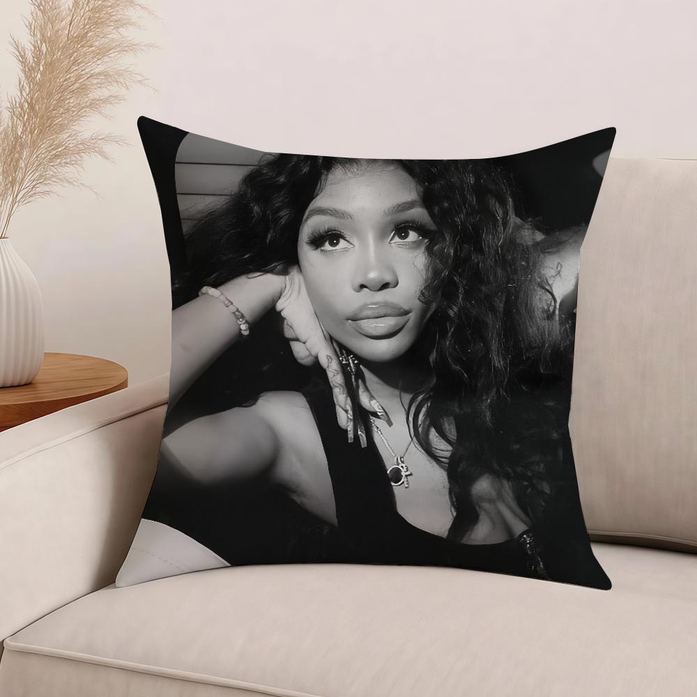Singer Sza Sos Pillow Case Office Cushions Suitable For Sofa Car Bedroom Decorative Cushion Cover