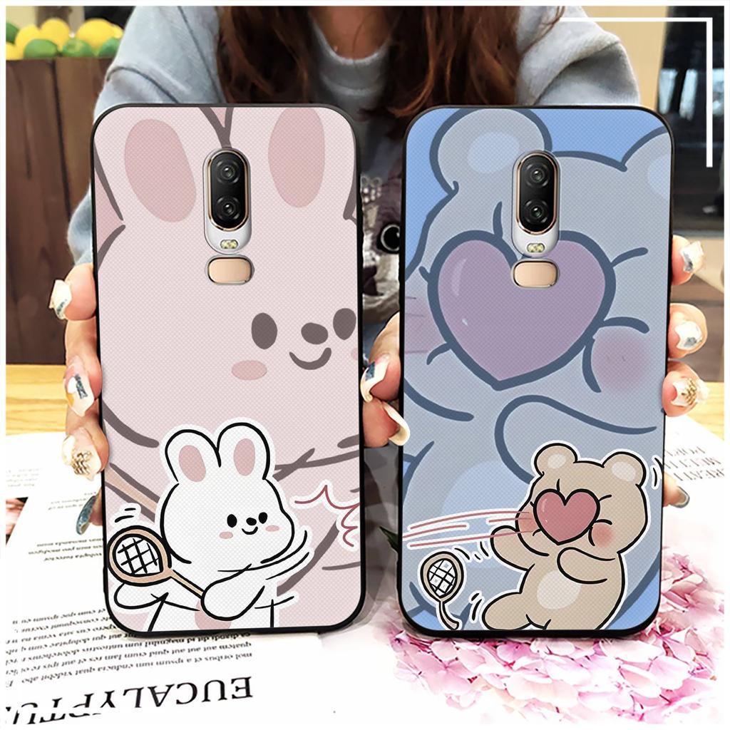 Full wrap Soft case Phone Case For OnePlus 6/1+6 Graffiti Fashion Design Phone Pouch Anti-knock TPU Couple Waterproof
