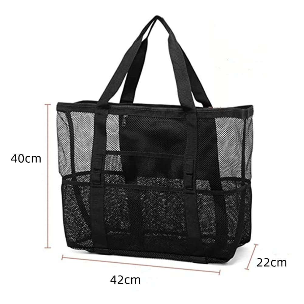 siawadeky Beach Bag, Super Large Size, Mesh Tote, Pool Bag,