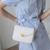 Niche Design Small Square Bag Flip Lock Single Shoulder Messenger Bag Cowhide Women's Bag OEM