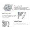 Modian Female Rectangle Clear CZ Ring Classic 925 Sterling Silver Wedding Engagement Rings For Women Fine Jewelry