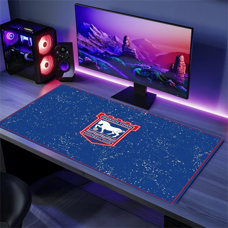 Ipswich Town FC Color Mouse Pad Large Gaming Table Cushion Non-slip Laptop Tablet Big Mousepad XXL Mat Mini PC Playmat With Lock edge