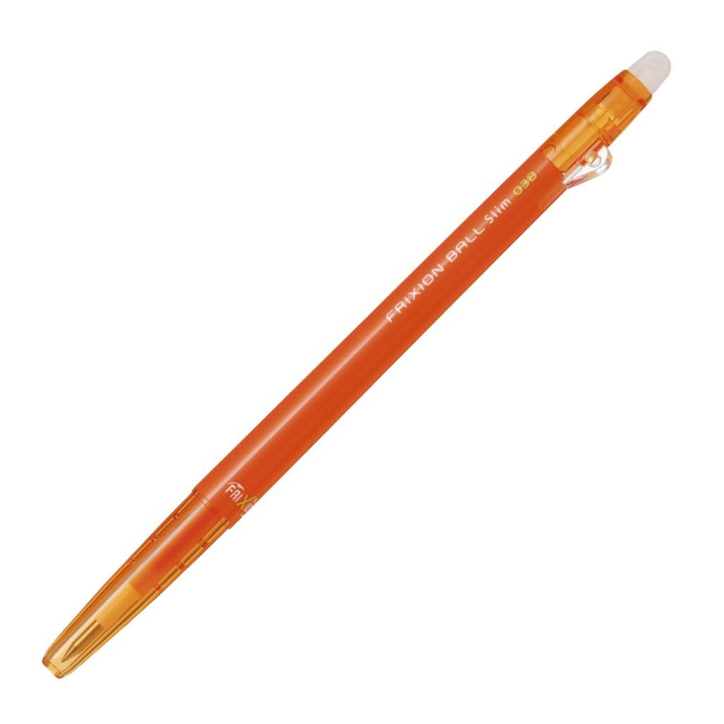 Pilot FriXion Ballpoint Slim Erasable Ballpoint LFBS180UF10O 0.38 Pen, Orange, 10-Piece Set, оранжевый