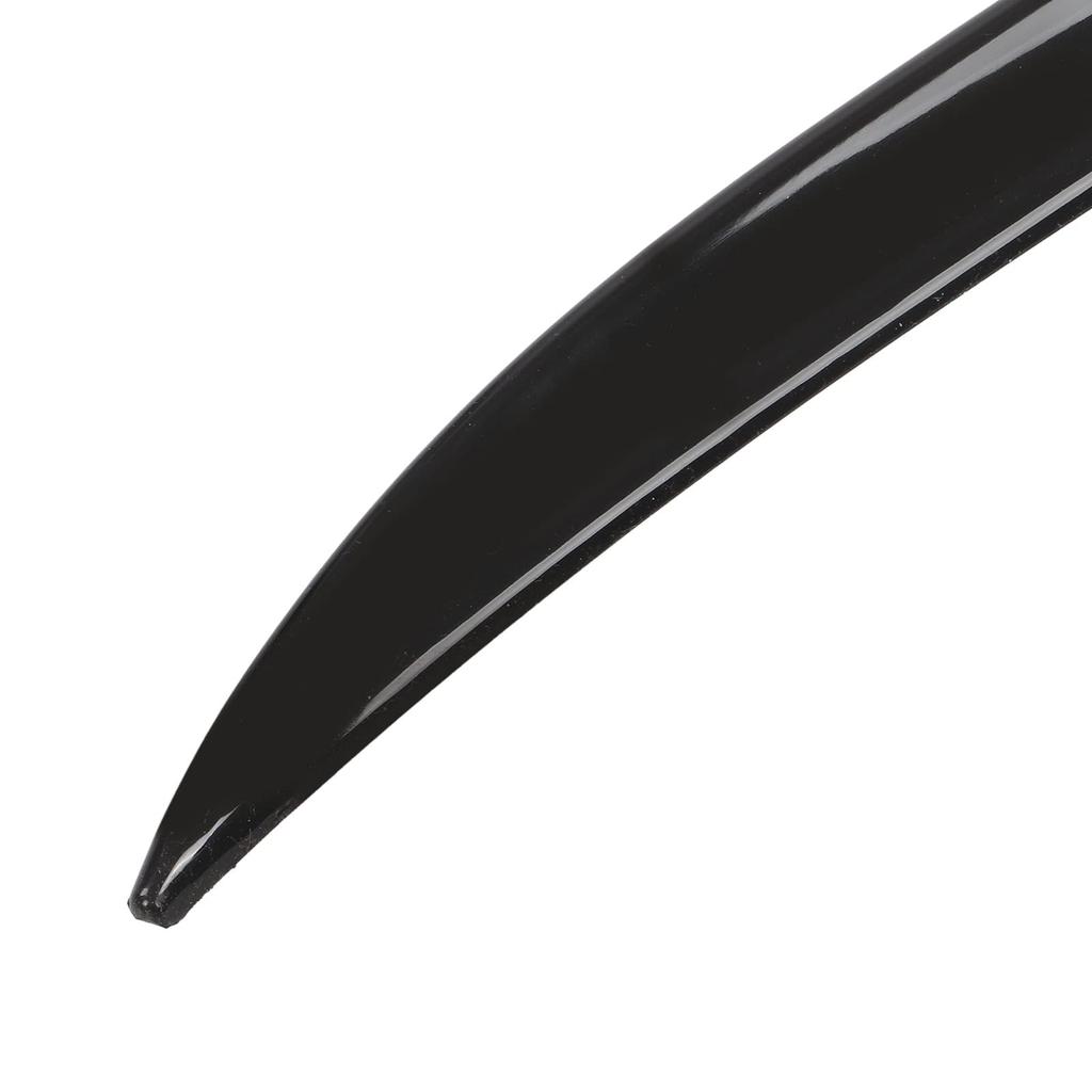 Qiilu Rear Trunk Spoiler Car Rear Trunk Spoiler Roof Wing Grip Glossy Black Rubber 120x4cm / 47.2x1.6in Universal Double-Sided Adhesive Included