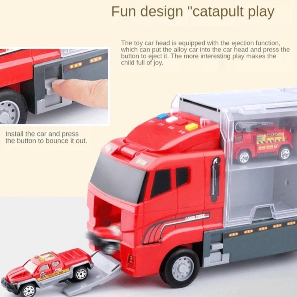Die-cast Construction Storage Container Truck Model Simulation Children's Car Toy  Gift