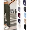 Drawstring Elastic Long Pants European and American Leisure Skinny Pants Drawstring Rubber Band Solid Trousers
