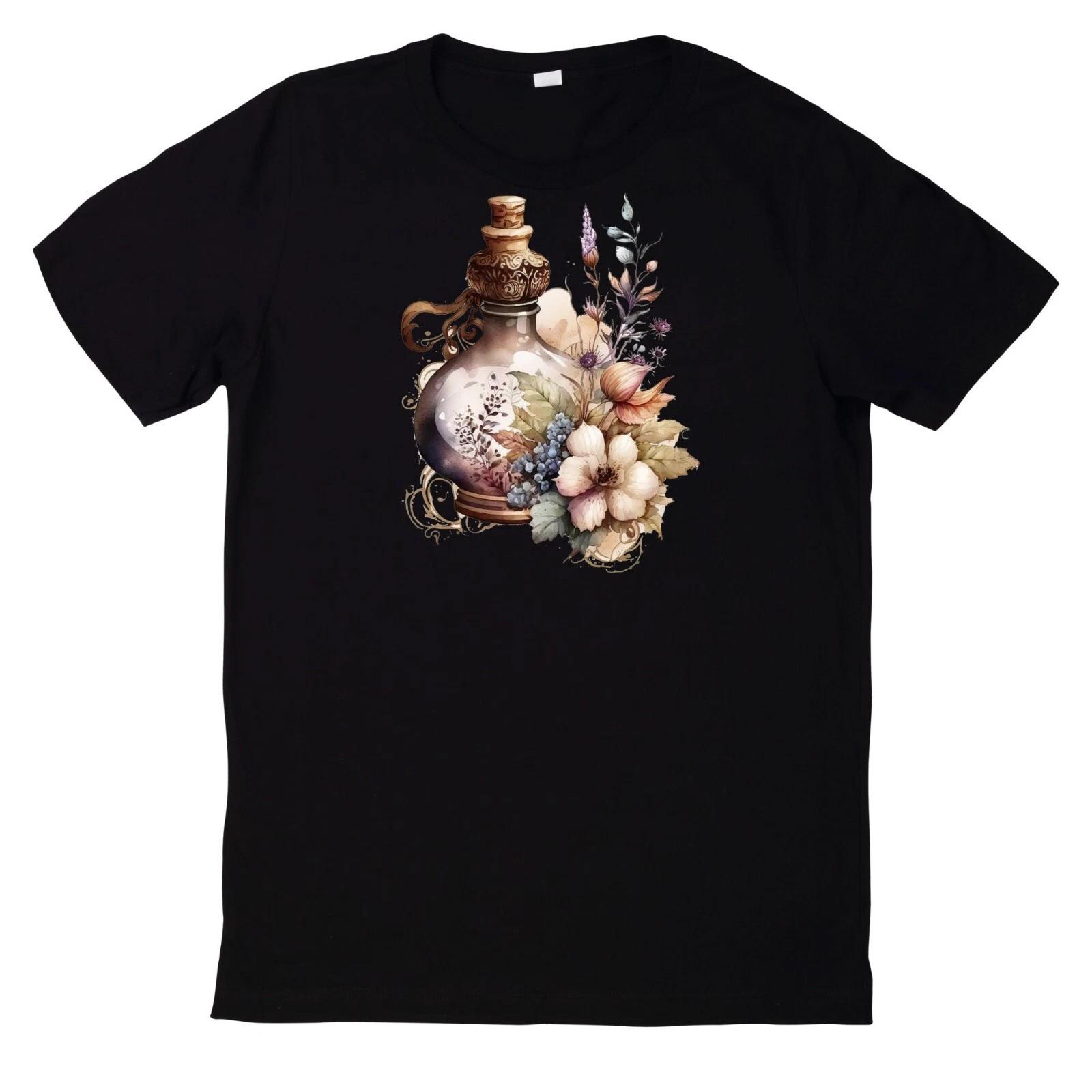 T-Shirt Aquarell Boho Hexen Motiv Baumwolle L