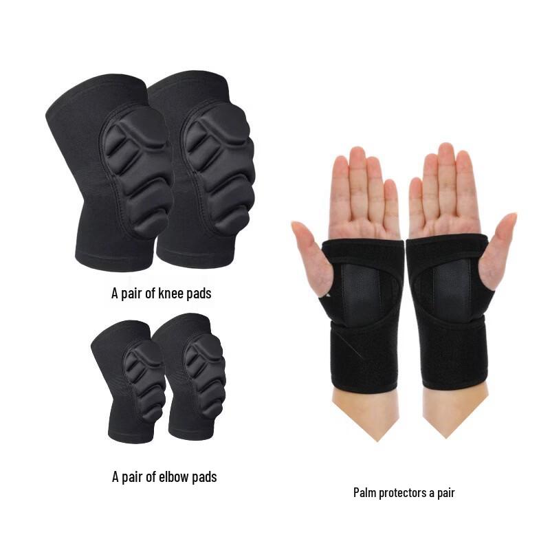 Tactical Protective Knee and Elbow Pad Set with EVA Foam Padding