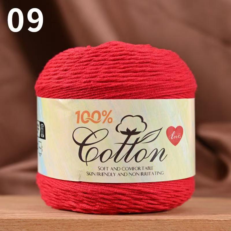 75g Medium Cotton Yarn Cake for Baby Sweater & Crochet Hat - Skin-friendly, Hand-knitted