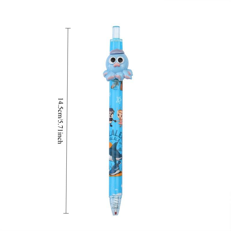36Pcs of Cute Pens in The Style of 'Shan Hai Jing' with A Push Mechanism and Erasable Ink - 0.5Mm Tip for Smooth Writing - Essential Small Gifts for