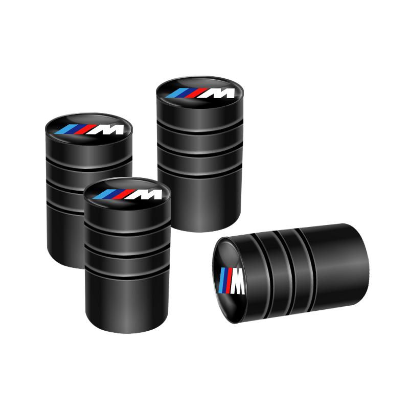 BBIZ5 4Pcs Car Wheel Tire Air Valve Caps Stem Cover with Color Brand Logo For BMW X1 X3 X5 F31 F30 F10 F11 E70 F25 F01 F02 F26 F23 F45