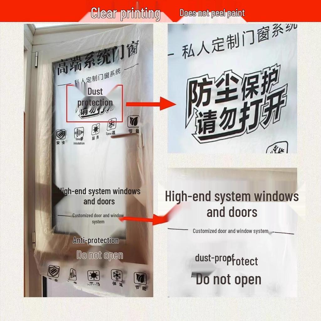 Ecran Rezistent la Praf și Husă de Protecție pentru Ferestre și Uși din Aluminiu