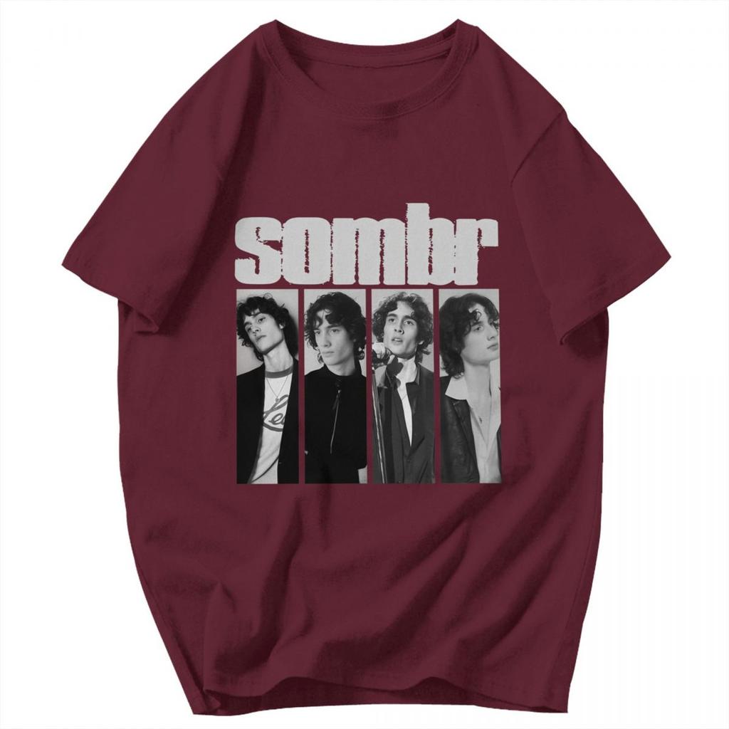 Men T Shirt Sombr Trending Pops Y2K Graphic Oneck Unisex Tops T Shirts