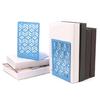 1 Pair Hollow Bookends Metal Bookends Decorative Bookends Book End Book Holders Book Stoppers for Library Office