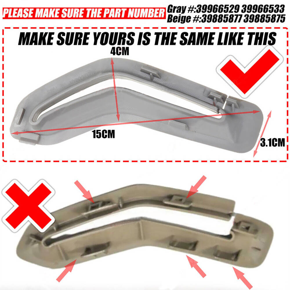 Front Seat Belt Trim Selector Cover Gray Beige Left Right For Volvo S60 S80 V70 XC90 39966529 39966533 39885875 39885877