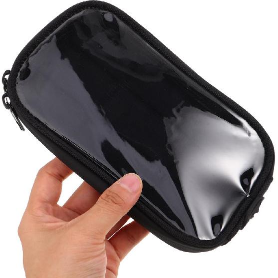 Motorcycle Tank Bag Waterproof Magnetic Gas Tank Storage Pouch with Touchscreen Phone Holder for Motorbikes Scooters and Electric Bikes
