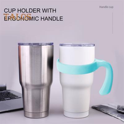 2 Stück Bechergriff-Aufsatz, ergonomischer Griff, rutschfeste Getränkehalter fürs Auto, BPA-freie Reisebechergriffe für 20/32 oz Becher, Becherzubehör