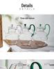 Glass Teapot with Heat-Resistant Handle, Tea Separation Set, Small Hand-Held Brewing Pot