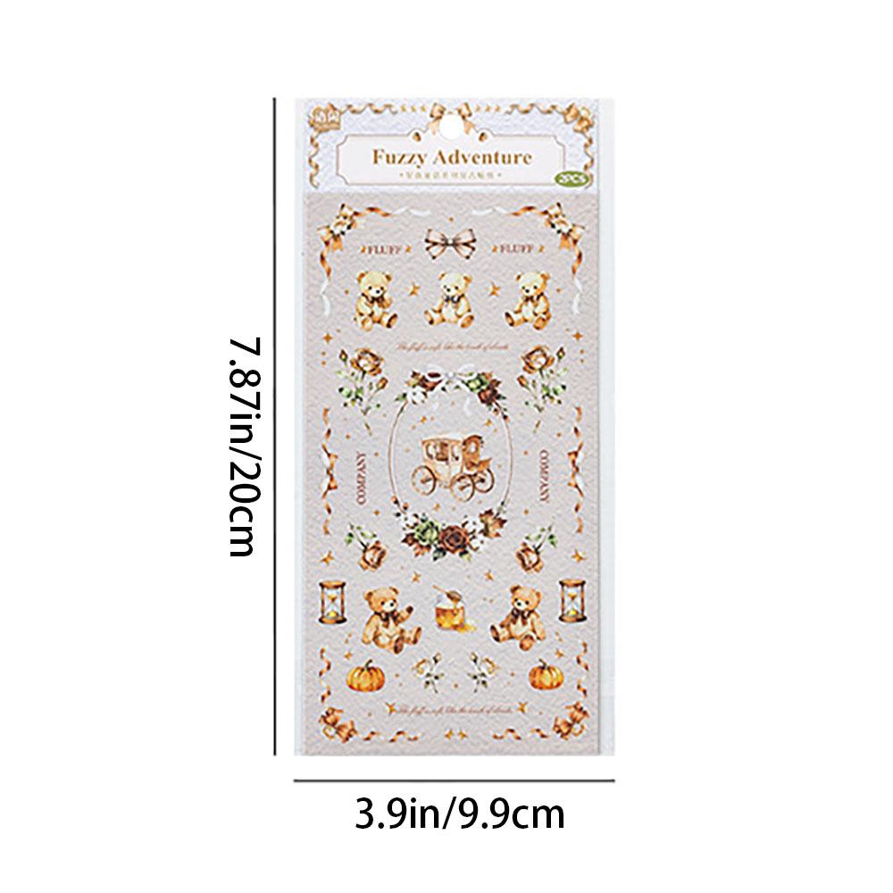 Retro stickers, fairy tale style, hand-held tent, guka DIY decoration, phone back card collage