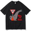 Neil The Seal TShirt Summer Pure Cotton TShirts For Unisex Print Tshirts ShortSleeved Vintage Tees Aesthetic Harajuku Streetwear