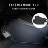 Tesla Model 3 mudeli Y jaoks, keskjuhtimise külg, põrutusvastane padi, nahk, määrdumisvastane kaitsekate kaitsev jalamatt autotarvikud